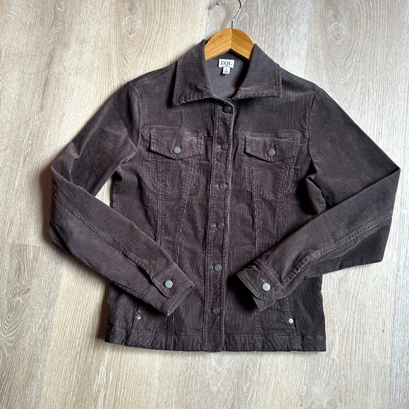 EQL In Motion Brown Corduroy Jacket Size Small - Picture 1 of 5
